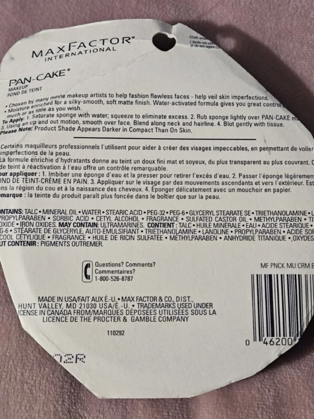 Vtg NIP Max Factor Pan-Cake Makeup 113 Cream Beige 1.7oz Water Activated